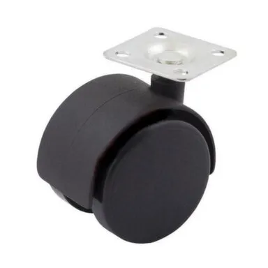 Купить Колесная опора Ø40 мм с площадкой черный (1 шт), Tech-KREP в интернет-магазине Akvilon.kz