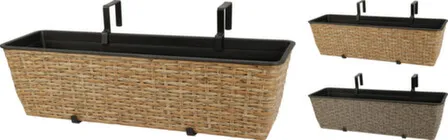 Купить Кашпо для цветов, подвесное, 59x18x16 см, в ассортименте, Koopman в интернет-магазине Akvilon.kz