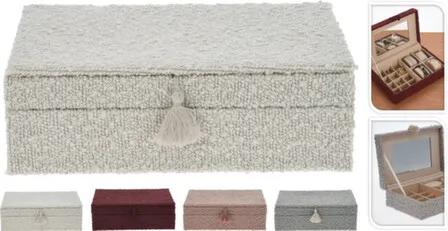 Купить Шкатулка для украшений, 25x16x7 см, в ассортименте, Koopman в интернет-магазине Akvilon.kz