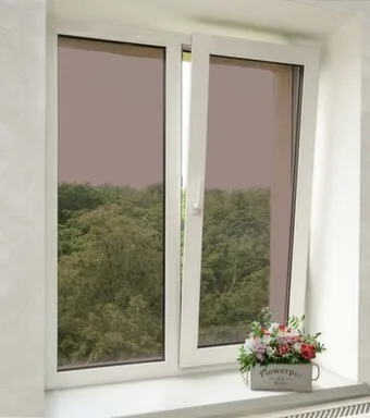 Купить Светоотражающая статическая оконная пленка 45 см кофе в интернет-магазине Akvilon.kz