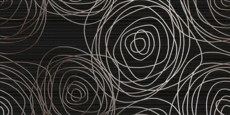 Купить Вставка Ночь черный 25x50 см, Beryoza Ceramica в интернет-магазине Akvilon.kz