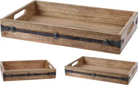 Купить Поднос, набор из 2 штук: 20x30x5,5см/ 38x25x6см в интернет-магазине Akvilon.kz