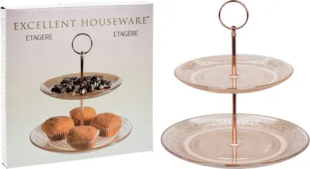 Купить Блюдо двухъярусное, диам. 18см/22,5см, Koopman в интернет-магазине Akvilon.kz