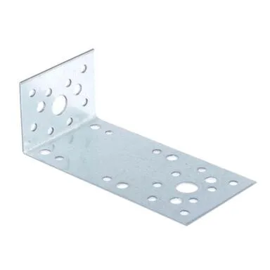 Купить Пластина перф.угловая 50x130x65x2,0мм (белый цинк 1 шт), Стройбат в интернет-магазине Akvilon.kz