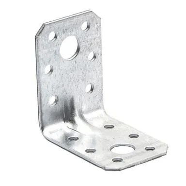 Купить Пластина перф.угловая усил. 50x50x35x2,0мм (белый цинк 1 шт), Стройбат в интернет-магазине Akvilon.kz