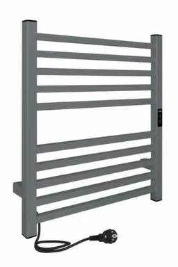 Купить Полотенцесушитель электрический Аттик, таймер, Magnetic Grey, 600x500 мм, Indigo в интернет-магазине Akvilon.kz