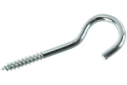 Купить Крюк-полукольцо 3,5x40 (белый цинк 4 шт), Стройбат в интернет-магазине Akvilon.kz