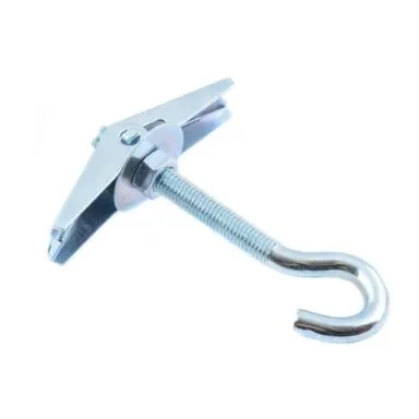 Купить Складной пруж.дюбель с крюком М3 (белый цинк 1 шт), Стройбат в интернет-магазине Akvilon.kz