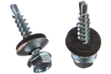 Купить Саморезы кровельные с буром 4,8x28 (белый цинк 60 шт), Стройбат в интернет-магазине Akvilon.kz