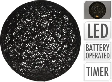 Купить Светильник декоративный Шар, 4 LED-лампы, d20см (черн), Koopman в интернет-магазине Akvilon.kz