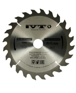 Купить Диск пильный 235 мм 24Т, IVT в интернет-магазине Akvilon.kz