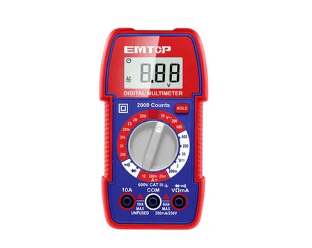 Купить Мультиметр цифровой AC/DC, EMTOP в интернет-магазине Akvilon.kz