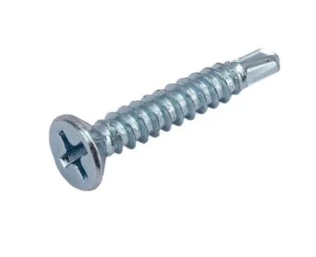 Купить Саморезы для монтажа окон с буром, белый цинк, 3,9x25 мм, 200 шт, Стройбат в интернет-магазине Akvilon.kz