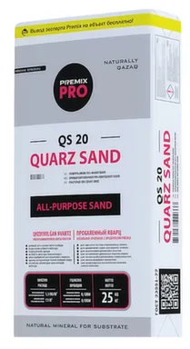 Купить Фракционированный кварцевый песок QS 20, 25 кг, Premix в интернет-магазине Akvilon.kz