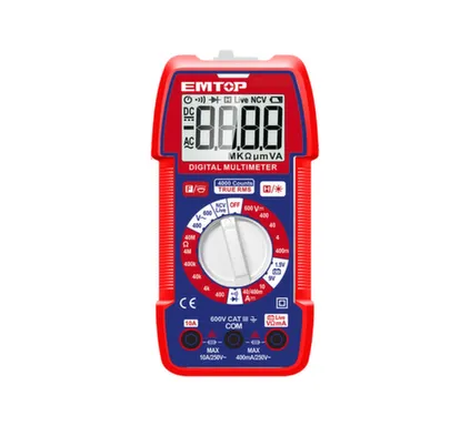 Купить Мультиметр цифровой AC/DC, 600A, EMTOP в интернет-магазине Akvilon.kz