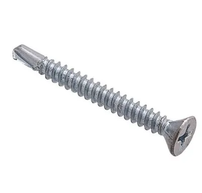 Купить Саморезы для монтажа окон с буром, белый цинк, 3,9x32 мм, 200 шт, Стройбат в интернет-магазине Akvilon.kz