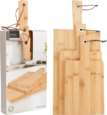 Доска разделочная, набор из 3 штук: 30x15 см/ 35x17 см/ 45x19 см, Koopman в интернет-магазине Akvilon.kz