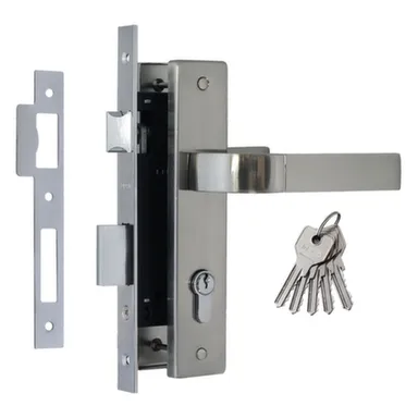 Купить Замок врезной 107-70 Л мат.никель, Нора-М в интернет-магазине Akvilon.kz