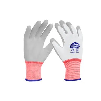 Купить Перчатки с PU покрытием, маслостойкие, больше защиты XL, EMTOP в интернет-магазине Akvilon.kz