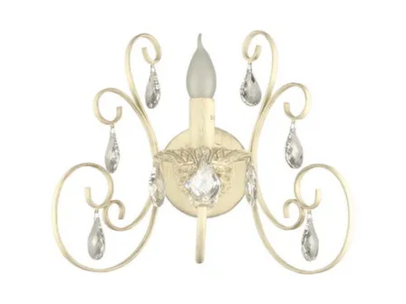 Купить Светильник бра Ника белый с золотой патиной E14 1x60 Вт в интернет-магазине Akvilon.kz