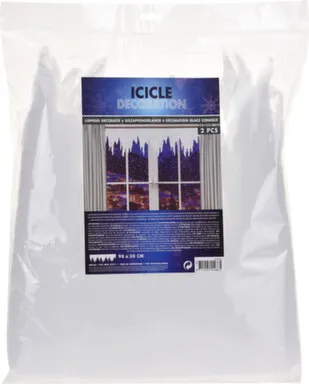 Купить Декорация для окна Сосульки, 98x30 см, набор 2 шт, Koopman в интернет-магазине Akvilon.kz