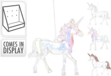 Купить Декорация подвесная Единорог разм. 11x12см, в асс, Koopman в интернет-магазине Akvilon.kz