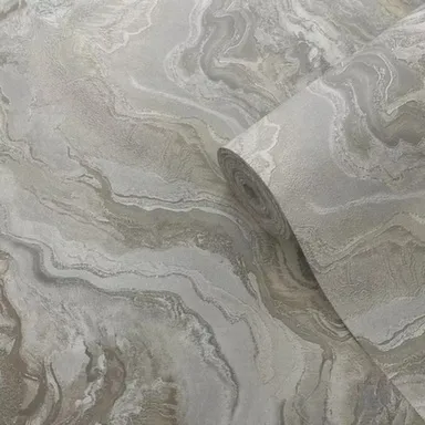 Купить Обои виниловые на флизелиновой основе Сопрано, мотив, серый, 1,06x10 м, Артекс в интернет-магазине Akvilon.kz