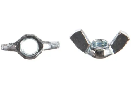 Купить Гайка барашковая DIN315 М 8 (белый цинк 2 шт), Стройбат в интернет-магазине Akvilon.kz