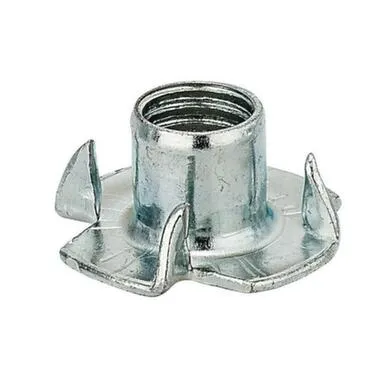 Купить Гайка мебельная забивная М 6 (белый цинк 10 шт), Стройбат в интернет-магазине Akvilon.kz