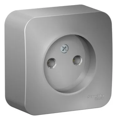 Купить Алюминий розетка 1- мест.16А без з/к Blanca в интернет-магазине Akvilon.kz