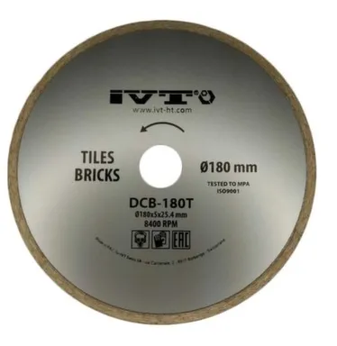 Купить Алмазный диск по кафелю Ø180, IVT в интернет-магазине Akvilon.kz