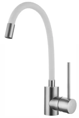 Купить Смеситель для кухни с гибким изливом DA 3-4-W, белый, Daiva в интернет-магазине Akvilon.kz