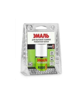Купить Эмаль для бытовой техники белая (с кисточкой) 15 мл, KUDO в интернет-магазине Akvilon.kz