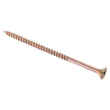 Купить Саморезы универсальные 5x90 мм, желтый цинк, 100 шт, Стройбат в интернет-магазине Akvilon.kz