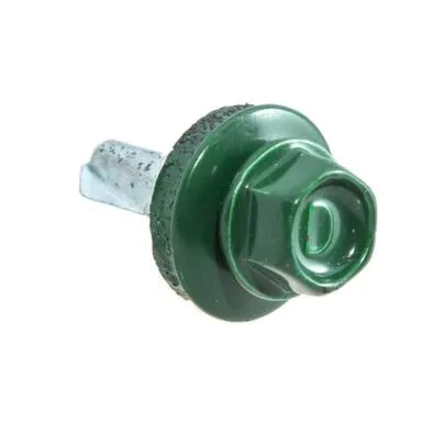 Купить Саморезы кровельные с буром 5,5x19 мм, зеленые, 70 шт, Стройбат в интернет-магазине Akvilon.kz