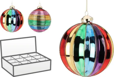 Купить Елочное украшение Шар, диаметр 12 см, в ассортименте, Koopman в интернет-магазине Akvilon.kz