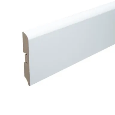 Купить Плинтус МДФ 80x12x2400мм Durowood белый в интернет-магазине Akvilon.kz