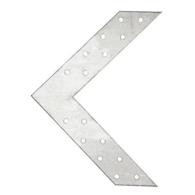 Купить Соединитель угловой 175x175x35x2,0мм (белый цинк 1 шт), Стройбат в интернет-магазине Akvilon.kz