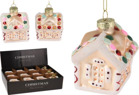 Купить Декорация подвесная Дом, длина 8 см, в ассортименте, Koopman в интернет-магазине Akvilon.kz