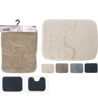 Купить Коврик для ванной комнаты, набор из 2 штук: разм. 50x70 см и 40x50 см, в асс. в интернет-магазине Akvilon.kz