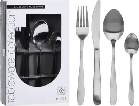 Купить Набор столовых приборов из 16 предметов: нож - 4 шт, вилка - 4 шт, ложка - 4 шт, чайная ложка - 4 шт, Koopman в интернет-магазине Akvilon.kz Купить Набор столовых приборов из 16 предметов: нож - 4 шт, вилка - 4 шт, ложка - 4 шт, чайная ложка - 4 шт, Koopman в интернет-магазине Akvilon.kz