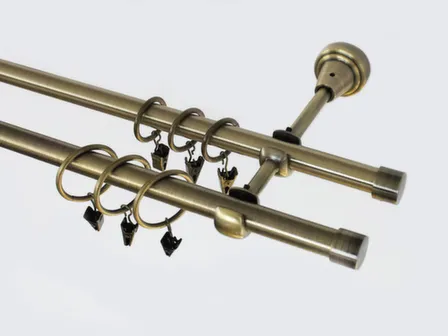 Купить Карниз металл гладкий d16мм 300cм золото антик, Delfa в интернет-магазине Akvilon.kz