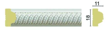 Купить Багет 18x11x2400мм Белый золото в интернет-магазине Akvilon.kz