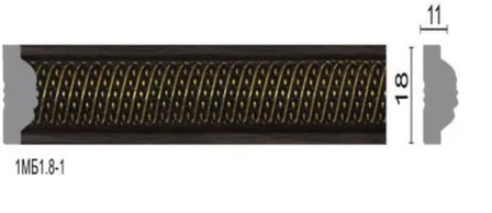 Купить Багет 18x11x2400мм Махагон в интернет-магазине Akvilon.kz