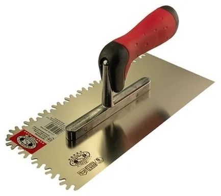 Купить Гладилка с зубьями 280x130x0,5 мм, зуб FROSI малый, двухкомп. ручка, Олейник в интернет-магазине Akvilon.kz