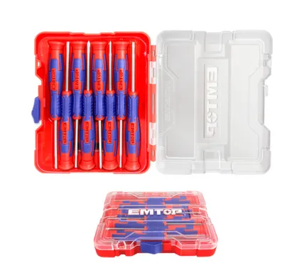 Купить Набор отвёрток для точных работ, 8 шт, EMTOP в интернет-магазине Akvilon.kz