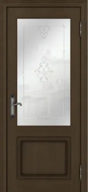 Купить Дверь межкомнатная Палермо 40010 Остекленное Дуб французский 600 UBERTURE в интернет-магазине Akvilon.kz