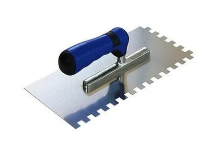 Купить Гладилка с зубьями 280x130x0,7 мм, зуб 12, Baumeister, двухкомп. ручка, Олейник в интернет-магазине Akvilon.kz