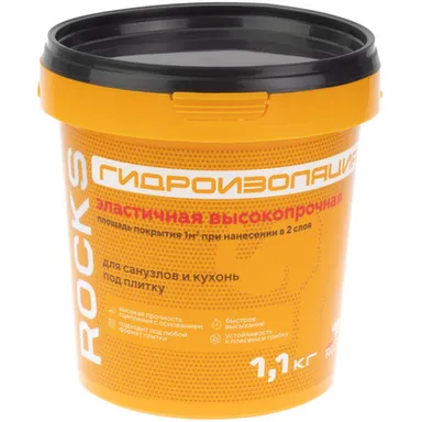 Купить Гидроизоляция акриловая, 1,1 кг, Rocks в интернет-магазине Akvilon.kz