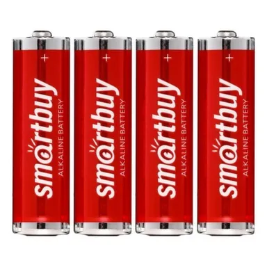 Купить Батарейка алкалиновая LR6/4B, 4 шт, Smartbuy в интернет-магазине Akvilon.kz
